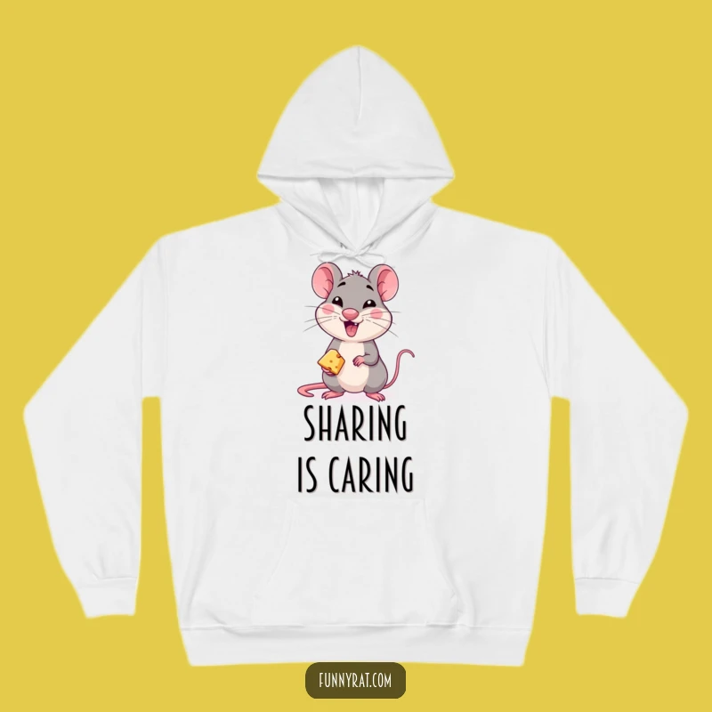 Cozy Funny Winking Rat Hoodie - Warm Comfort with a Hint of Mischief