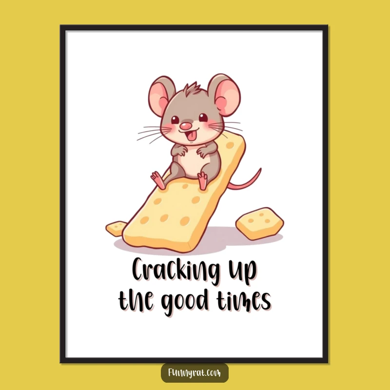 Free Printable Wall Art: Rat's Cracker Slide Adventure - Downloadable Decor