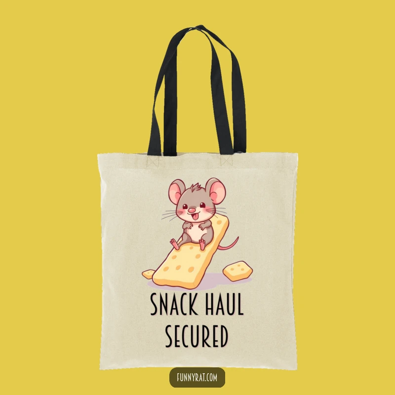 Funny Cracker Slide Rat Tote Bag - Carry Your Fun in Style